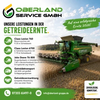 Wir sind bereit für die kommende Ernte! 
#ernte #2026 #sommer #landwirtschaft #teamoberlandservicegmbh